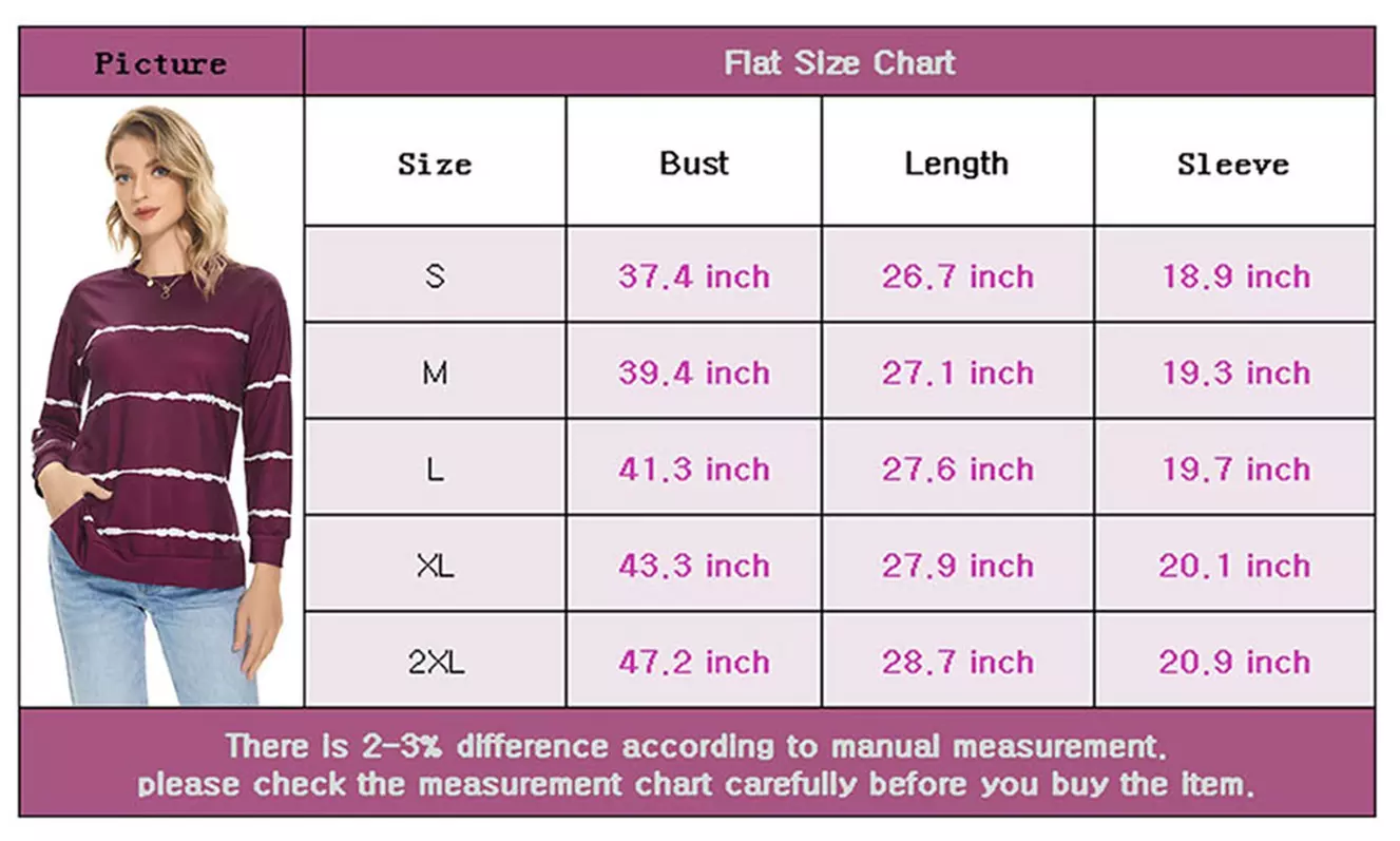 Women Long Sleeve Crewneck Casual Side Split Pullover Tops