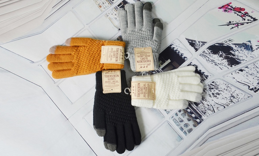 Image 1: 1 ou 2 paires de gants pour écran tactile