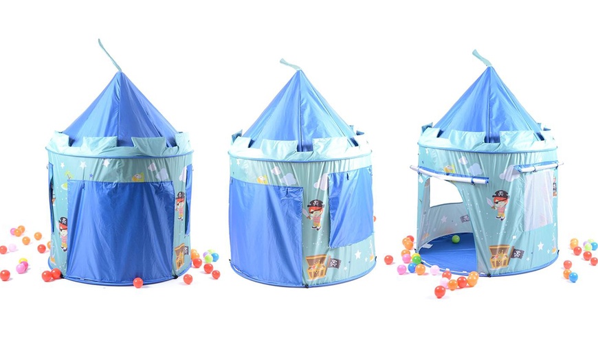 Image 2: Children's Pirate Pop Up Play Tent