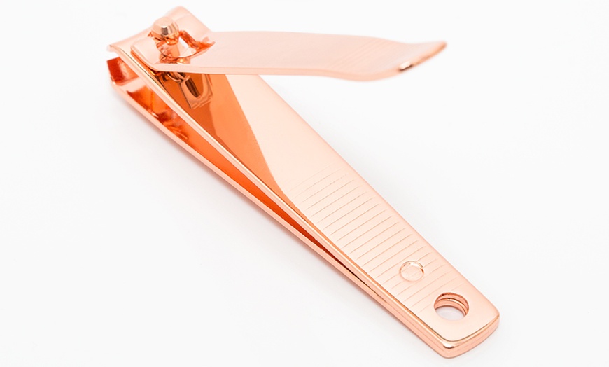 Image 2: Rose Gold Nail Clippers