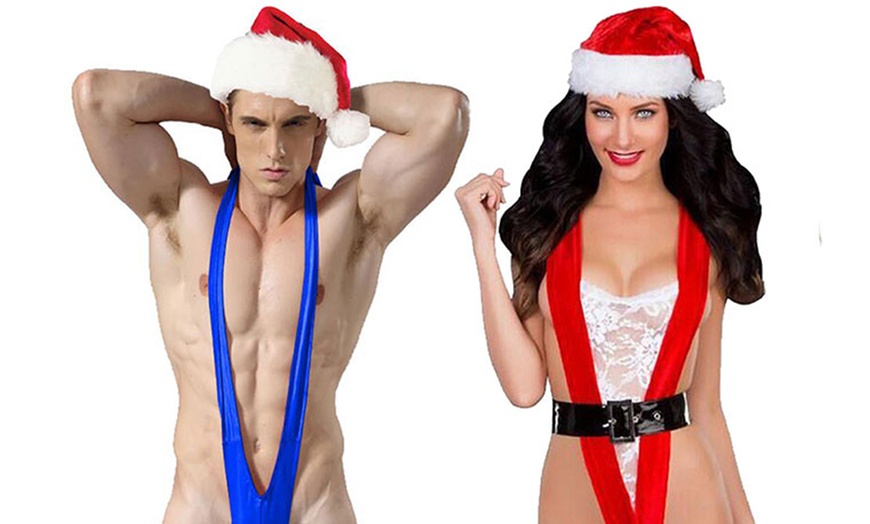 Image 2: His and Hers Christmas Lingerie