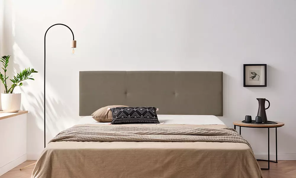Cabecero tapizado con doble costura de tejido acualine, con envío gratuito - Image 6