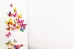 12 ou 60 papillons muraux 3D, coloris au choix - Image 6