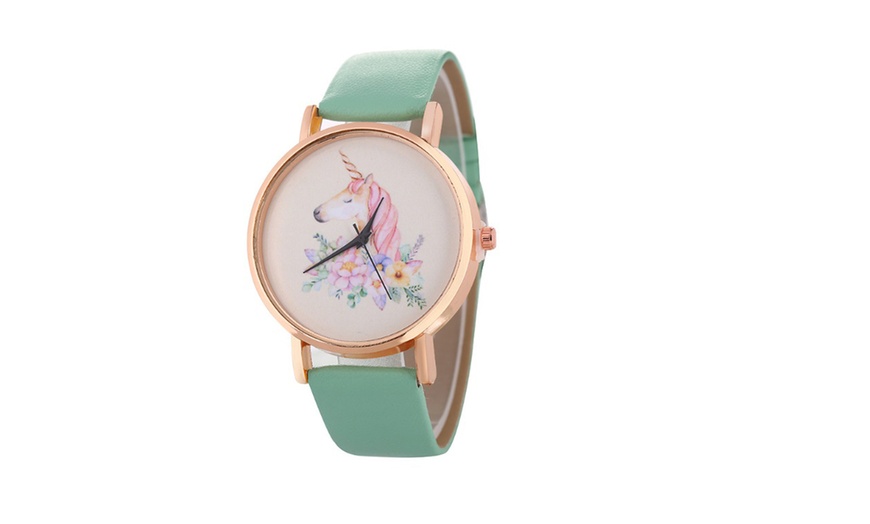 Image 3: Women's Unicorn Watch