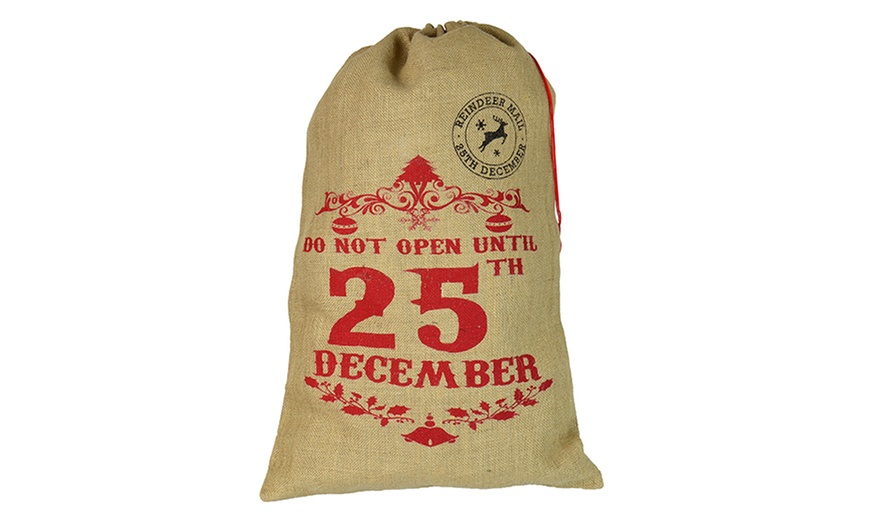 christmas hessian sacks wholesale