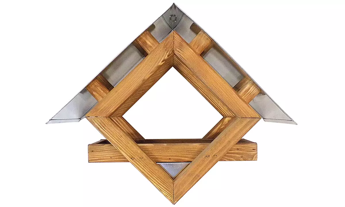 Vogelhaus aus Kiefer in modernem Design zum Aufhängen - Second Medium