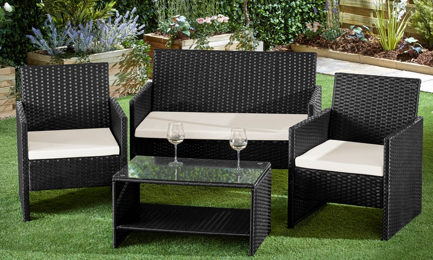 Image 6: Rattan Garden Lounge Set