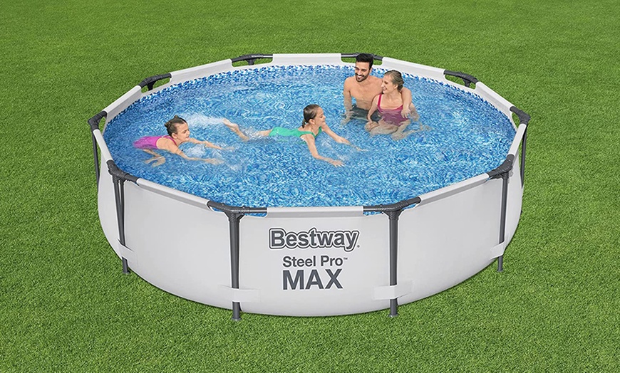 Image 2: Bestway Steel Pro Max 3.05m x 76cm Round Swimming Pool Set