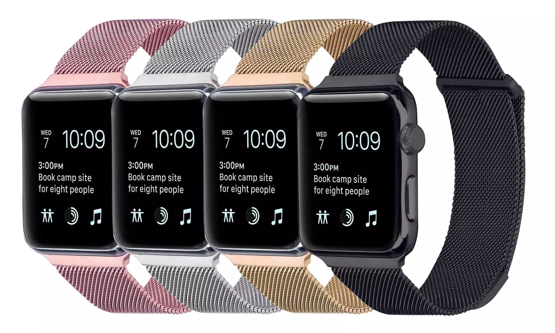 Milanese Loop Mesh Band for Apple Watch Series 1, 2, 3, 4 & 5 (2- or 4-Pack) - Primary Image