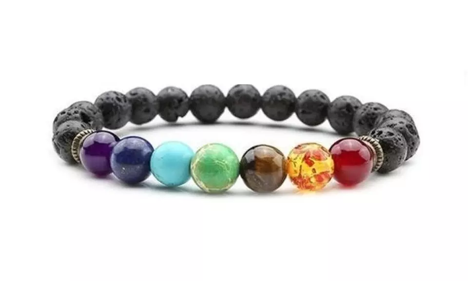 1 ou 2 bracelets chakras diffuseurs avec ou sans huile essentielle bio orange douce - Second Medium