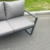 Image 5: Aluminum Garden Sofa Set with Adjustable Dining Table
