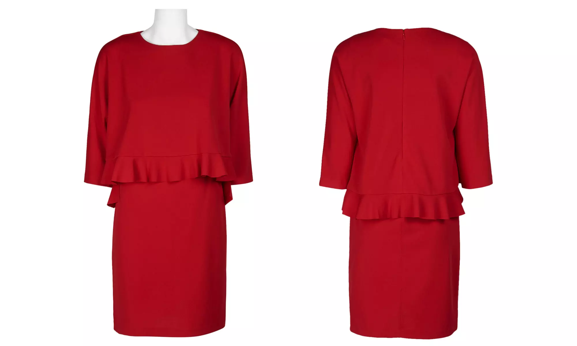 Taylor Women's Crew Neck Crepe Dresses - Image 5