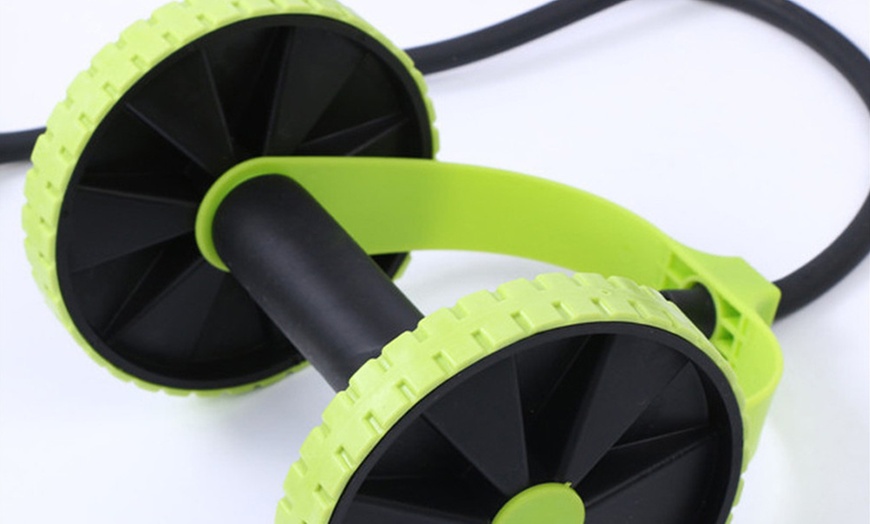 Image 5: Fitness Exercise Wheel Roller Set