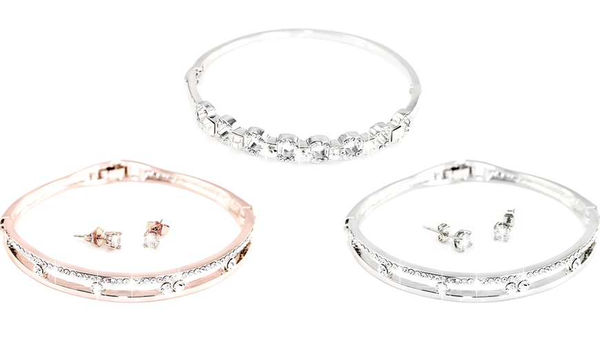 Image 1: Bangle and Earrings Sets