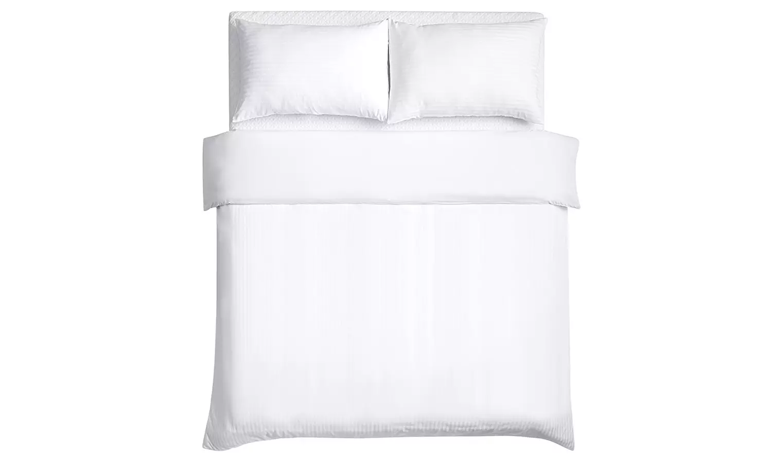 Three Pieces Stripe Duvet Cover Set With Two Pillowcases