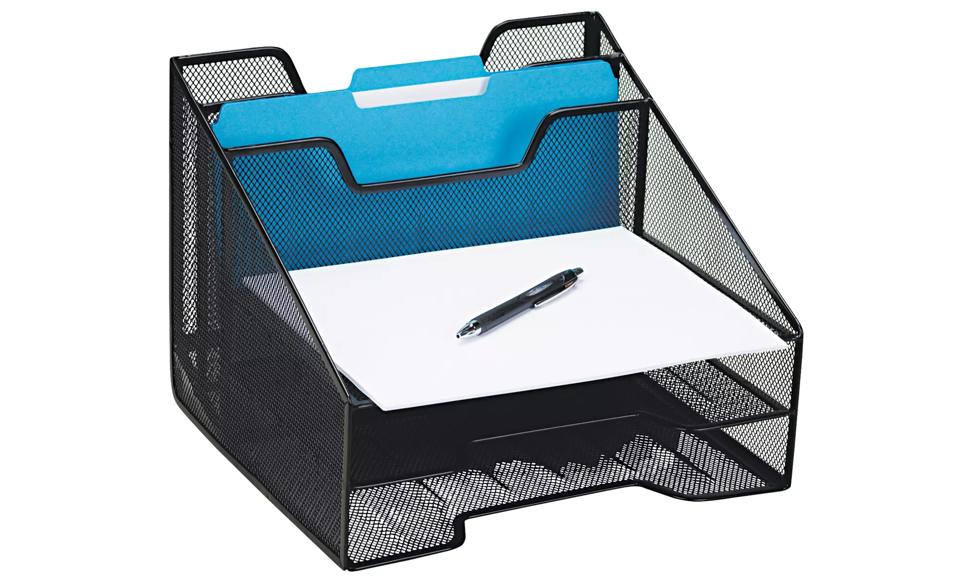 Rolodex Combination Five-Section Desktop File Sorter - Primary Image