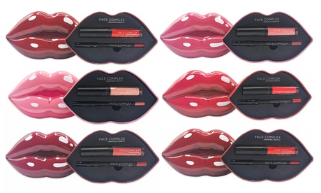 Kit rossetto liquido coprente matt e matita Face Complex disponibile in varie tonalità