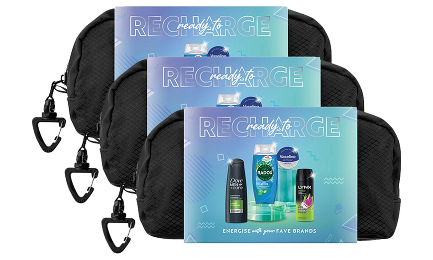 Image 3: Ready to Recharge Multi-Branded Bath and Body Gift Set for Him