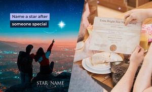 Name an Extra Bright Star Package with Delivery from Name a Star