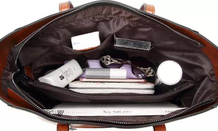 Sac à main cabas similicuir modèle Elisa - Second Medium