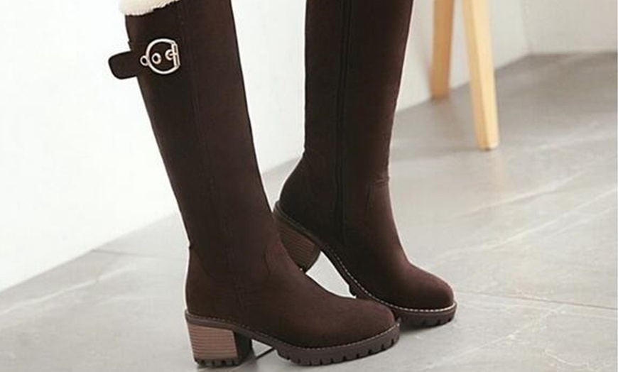 Image 5: Women's Knee High Snow Boots