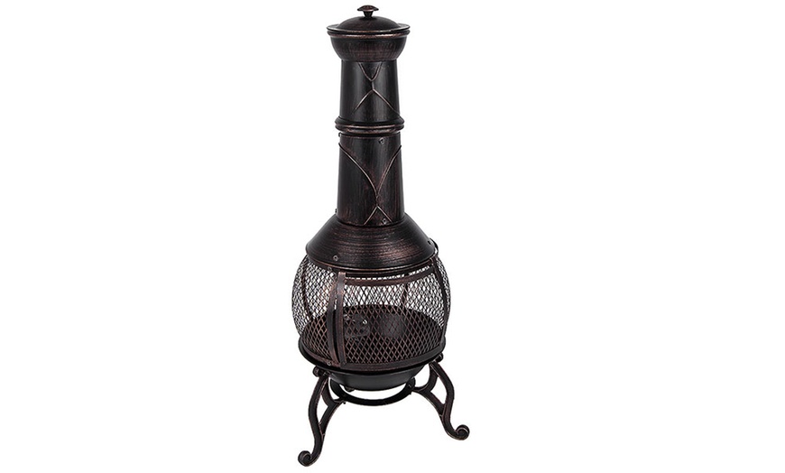 Image 3: Steel Chiminea 