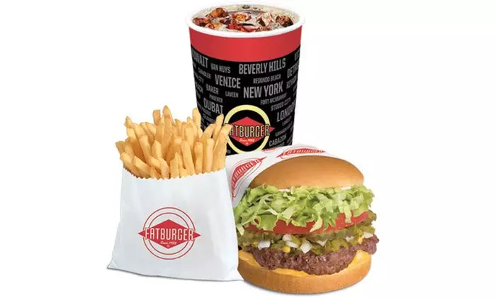 Two or Four 1/4 Pound Fatburgers with Cheese, Orders of Fries, and Drinks at Fatburger (Up to 45% Off) - Primary Image