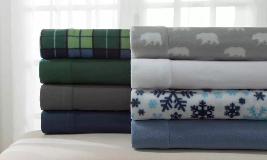 Clearance: Winter Nights Microfleece Sheet Set - Primary Image