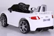 Voiture électrique blanche Audi TTRS pour enfant - Second Medium