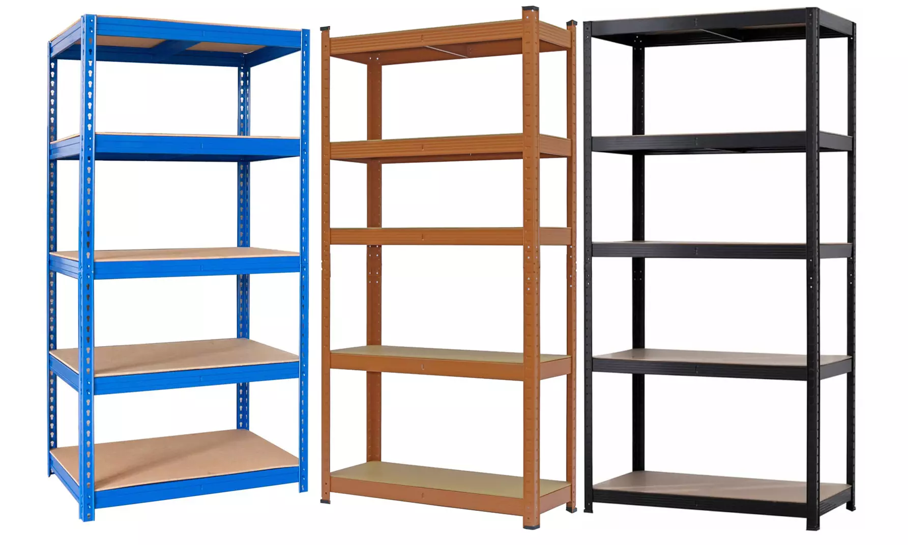 Set di 2 scaffali in metallo