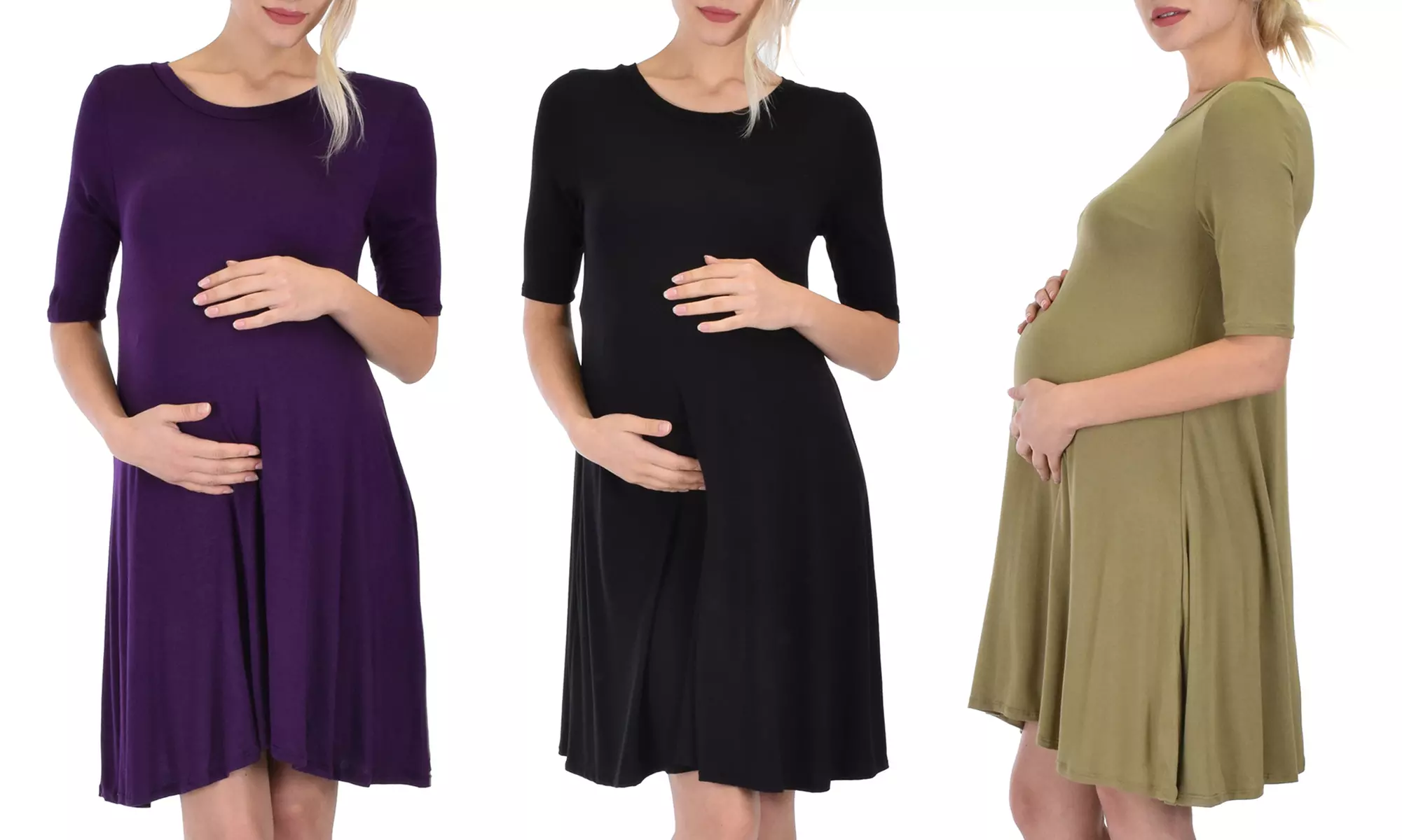 Lyss Loo Reporting For Cutie Maternity T-Shirt Tunic Dress - Primary Image