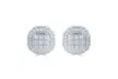 1/2 CTTW Cushion-Cut Diamond Cluster Earrings in Sterling Silver by Fifth and Fine - Image 3