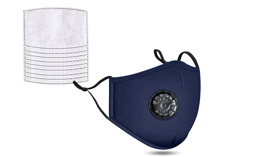 Image 4: Reusable Face Mask with 10 Filters