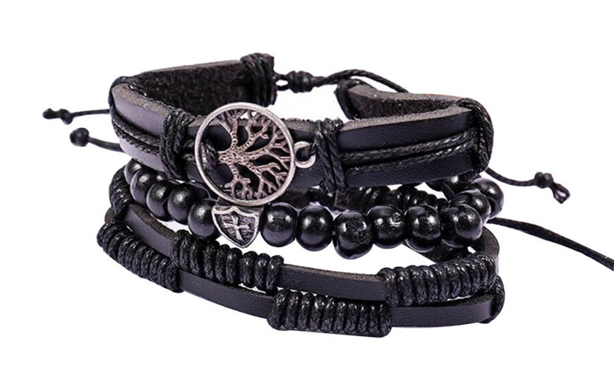 Image 9: Men's Bracelet Set