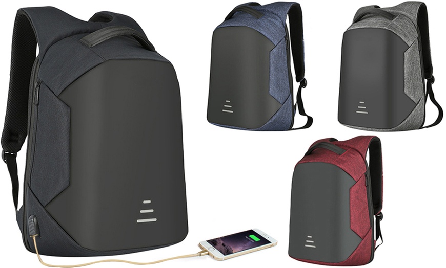 Image 2: One or Two Anti-Theft Backpacks with Optional Cable