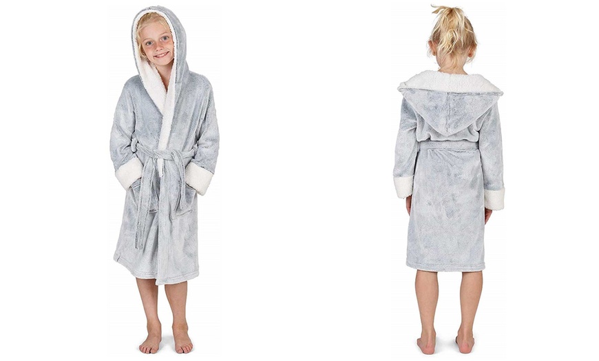 Image 4: Kids' Hooded Dressing Gown