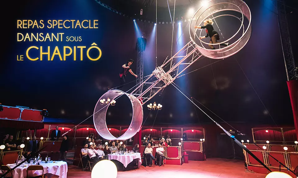 Déjeuner-spectacle au Chapitô pour un moment festif et gourmand entre février et juin 2026 (22% de remise)