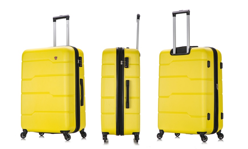 Hardside Lightweight Spinner Luggage 24 28 Or 3 Piece Set Groupon