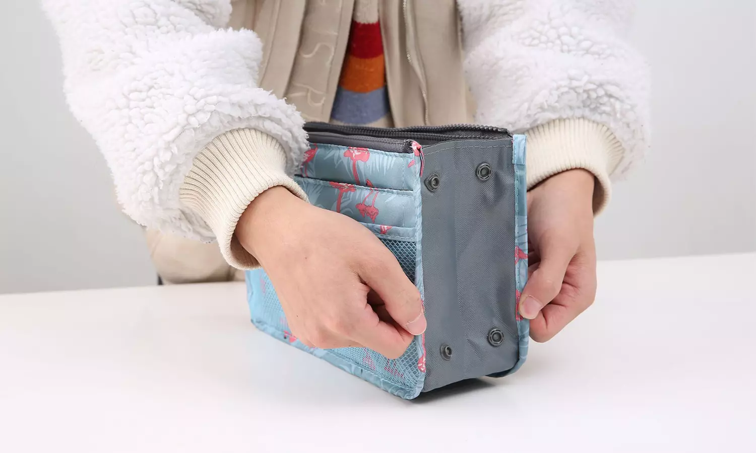 Handtaschen-Organizer mit Flamingo-Aufdruck