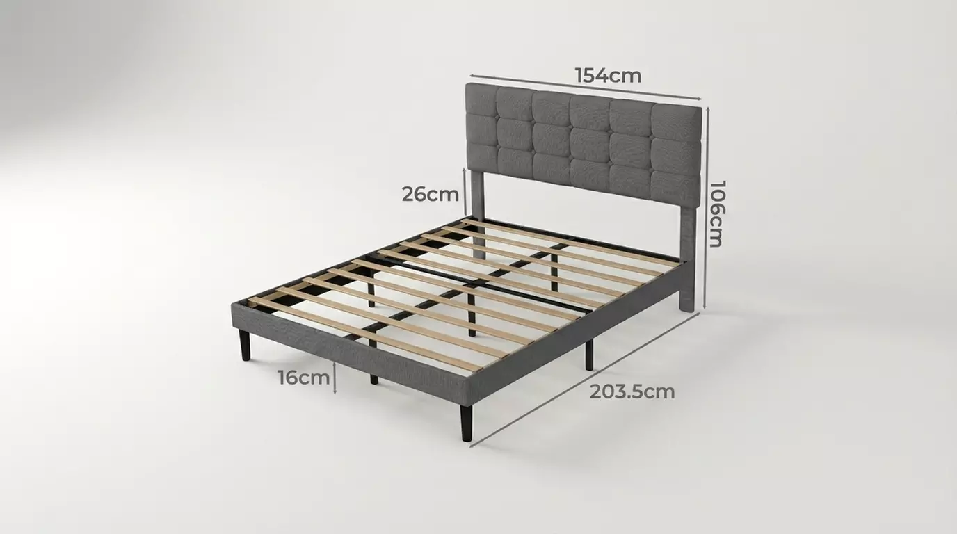 Levede Minimalist Upholstered Bed Frame