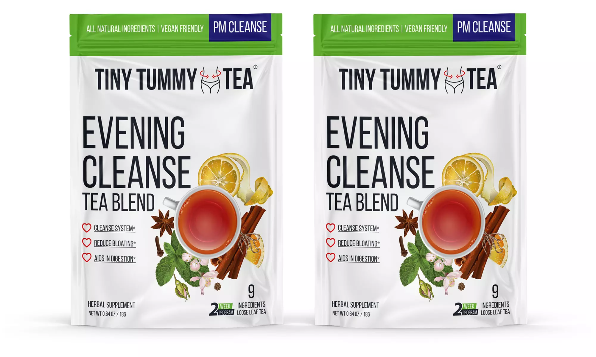 Tiny Tummy Tea Evening Cleanse (0.64 Oz., 2-Pack) - Primary Image