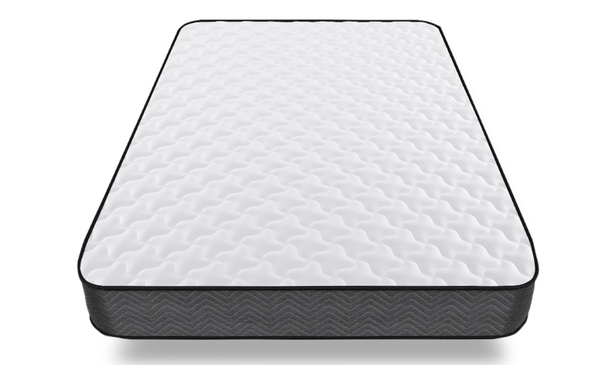 Image 10: Gude Night 7 inch Deep Memory Foam Quilted SprIng Mattress 