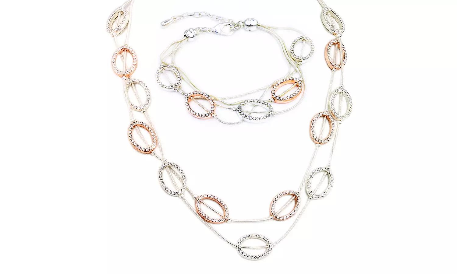 Bracelet et/ou collier ornés de cristaux Swarovski® - Primary Image