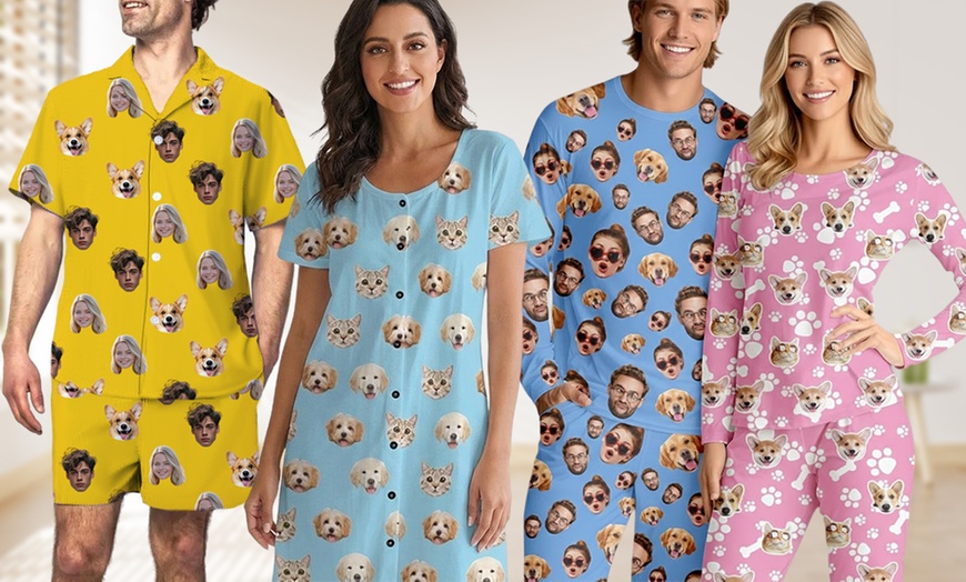 Image 3: Custom Photo Pajama Set from Justyling — Full or Half Set