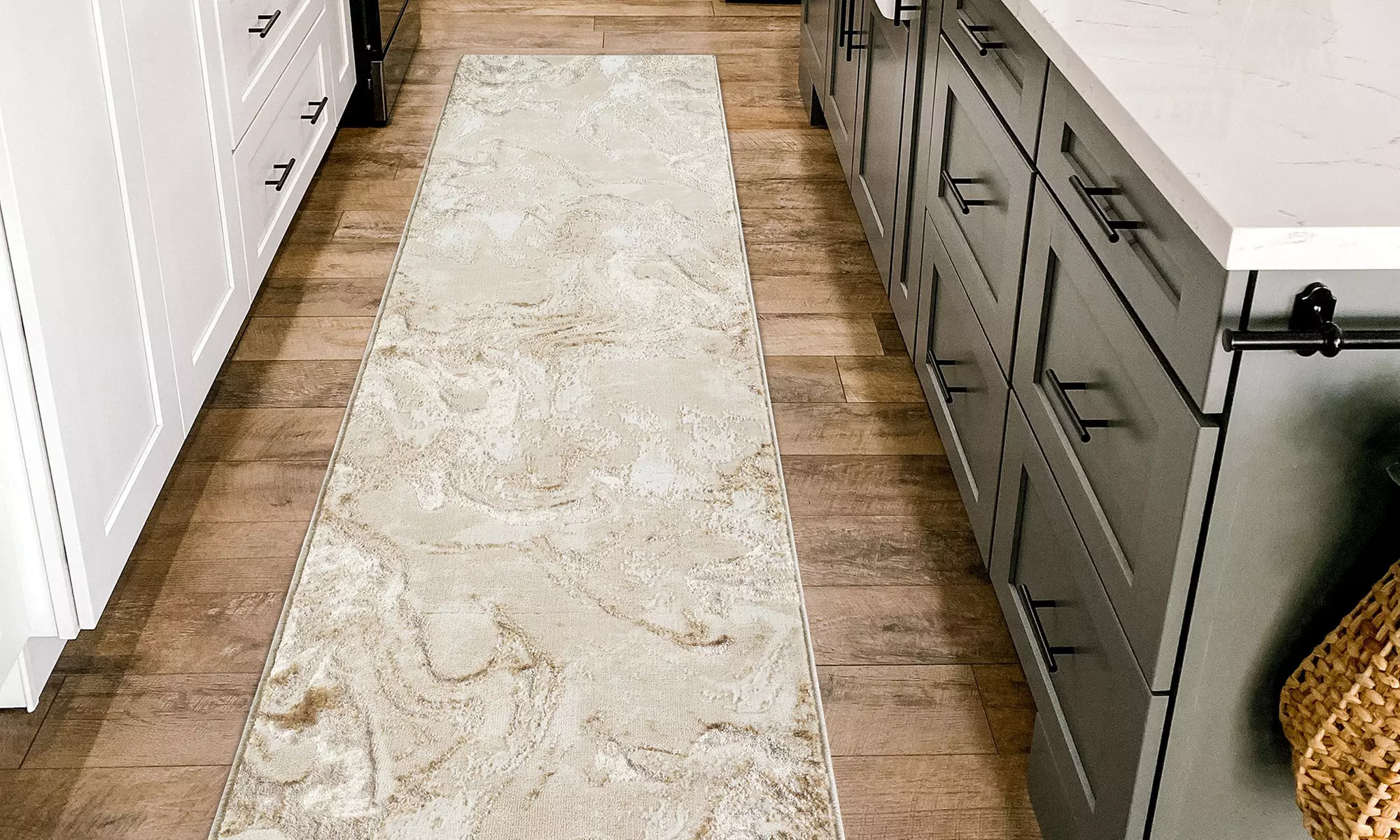 Modern Abstract Emperor Contemporary Thick Rug