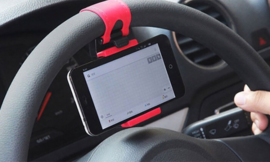 Image 11: Steering Wheel Smartphone Holder