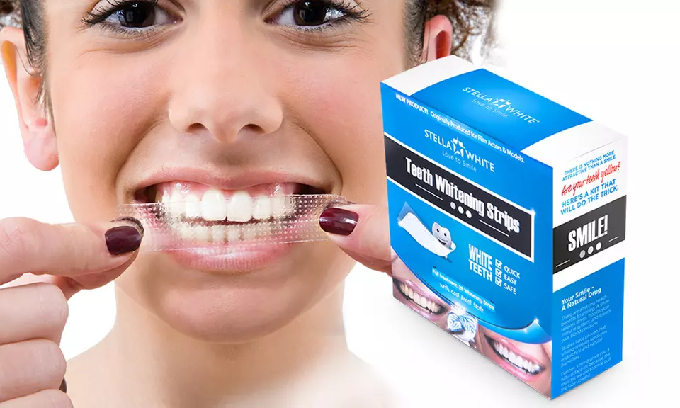 28, 56 oder 140 Stella Whitening Zahn-Strips für die tägliche Anwendung - Second Medium