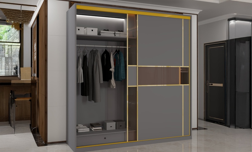 Image 12: Sliding Wardrobes 4U Sliding Double Door Wardrobe