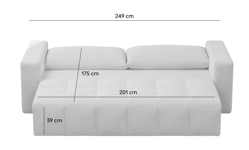 Image 10: Canapé convertible 3 places "Midland" de Kocoon avec coffre