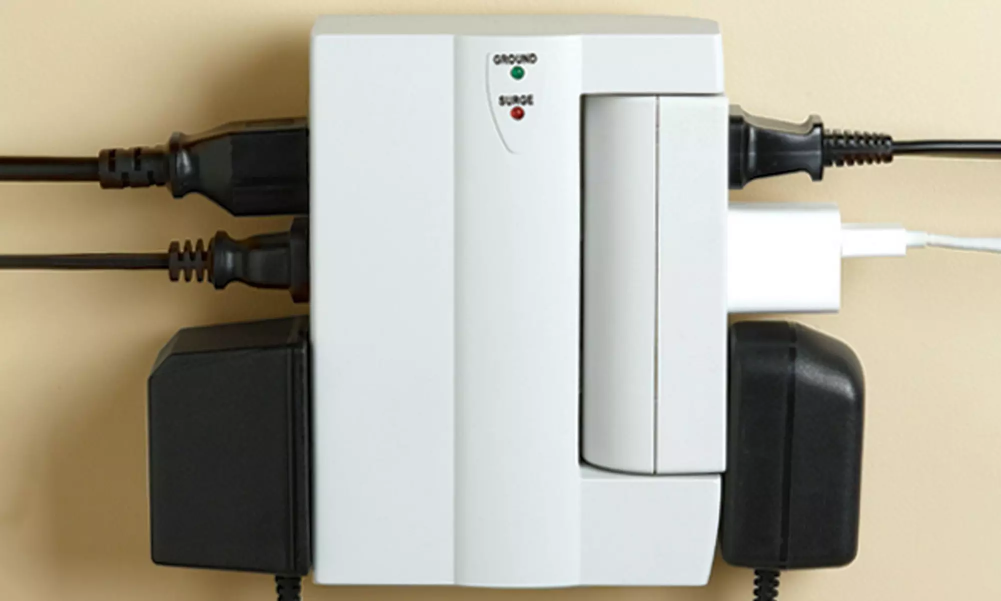 6-Outlet Swivel Side Socket Surge Protector Wall Tap ETL (1- or 2-Pack) - Primary Image